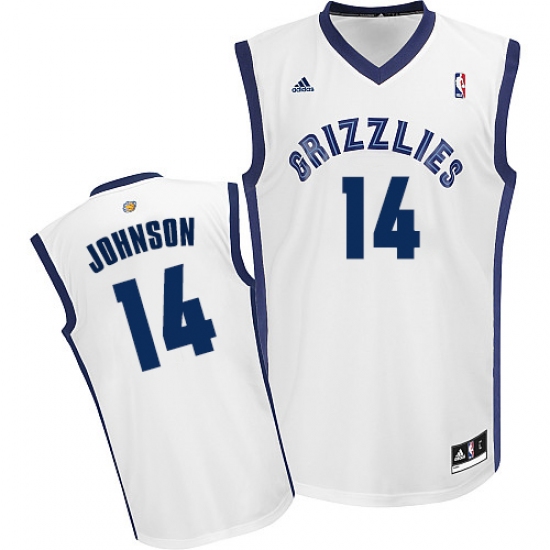 Women's Adidas Memphis Grizzlies 14 Brice Johnson Swingman White Home NBA Jersey