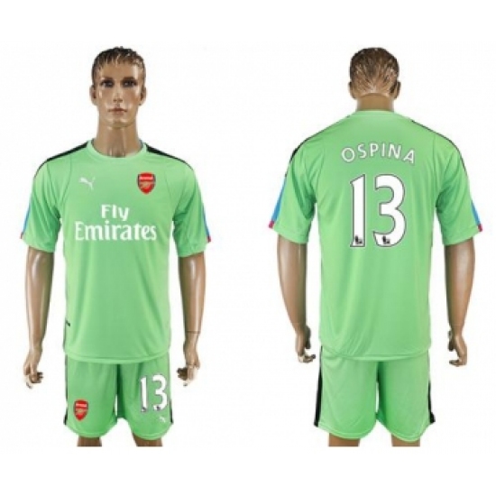 Arsenal 13 Ospina Green Goalkeeper Soccer Club Jersey