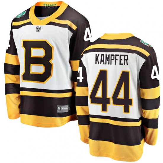 Men's Boston Bruins 44 Steven Kampfer White 2019 Winter Classic Fanatics Branded Breakaway NHL Jersey