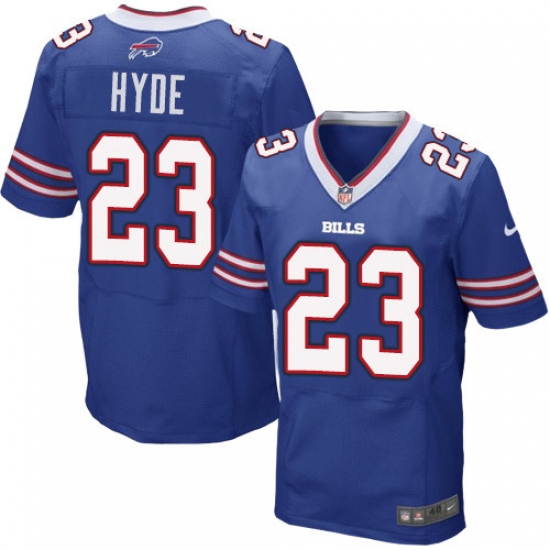 Men's Nike Buffalo Bills 23 Micah Hyde Elite Royal Blue Team Color NFL Jersey