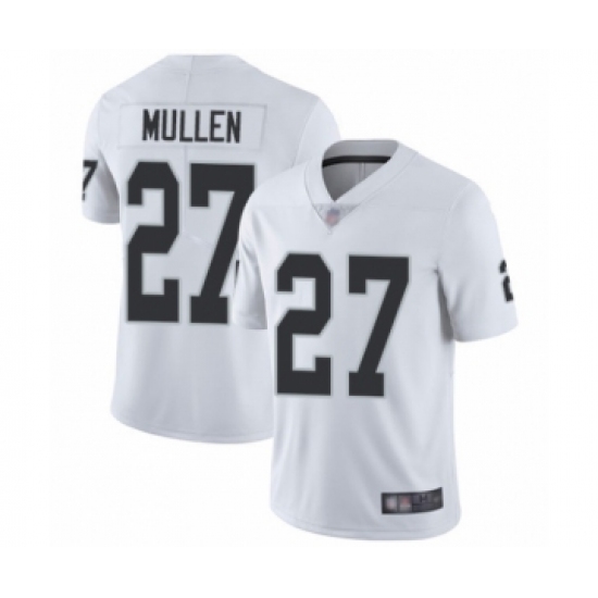 Youth Oakland Raiders 27 Trayvon Mullen White Vapor Untouchable Limited Player Football Jersey