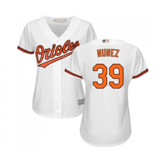 Women's Baltimore Orioles 39 Renato Nunez Replica White Home Cool Base Baseball Jersey