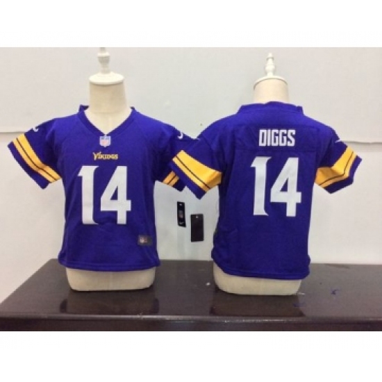 Nike Minnesota Vikings 14 Stefon Diggs Purple Toddlers Jersey