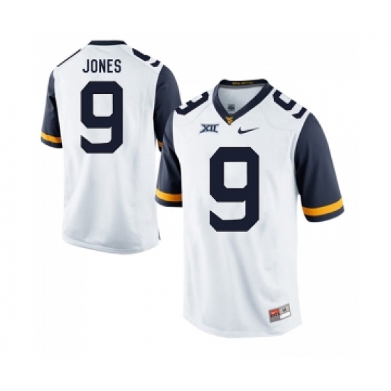 West Virginia Mountaineers 9 Adam Jones White College Football Jersey