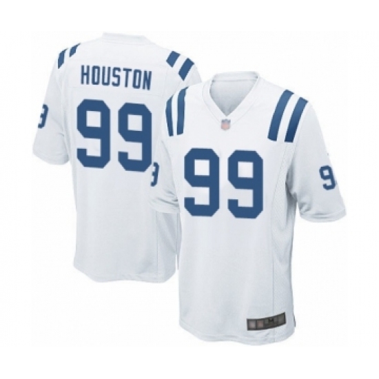 Men's Indianapolis Colts 99 Justin Houston Game White Football Jersey