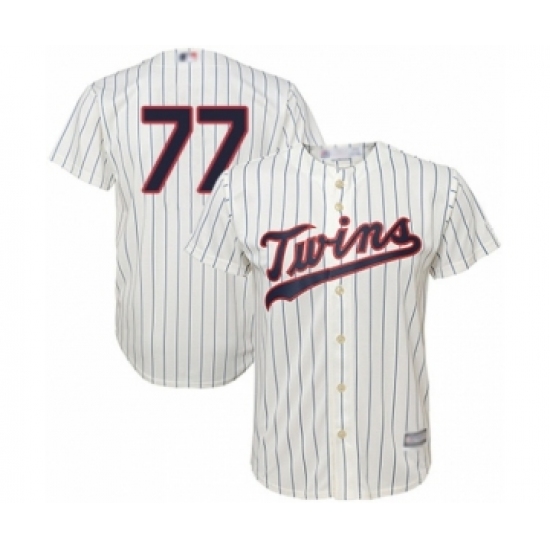 Men's Minnesota Twins 77 Fernando Romero Replica Cream Alternate Cool Base Baseball Player Jersey