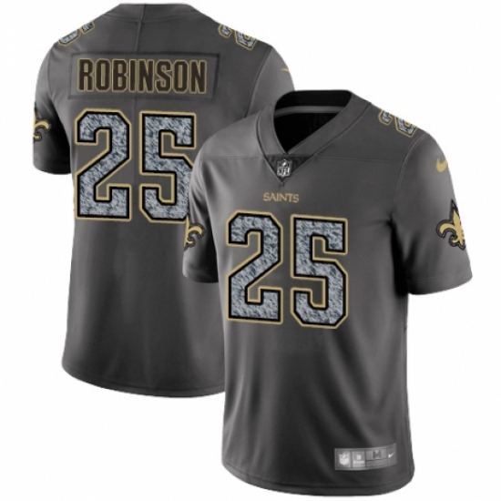 Men's Nike New Orleans Saints 25 Patrick Robinson Gray Static Vapor Untouchable Limited NFL Jersey