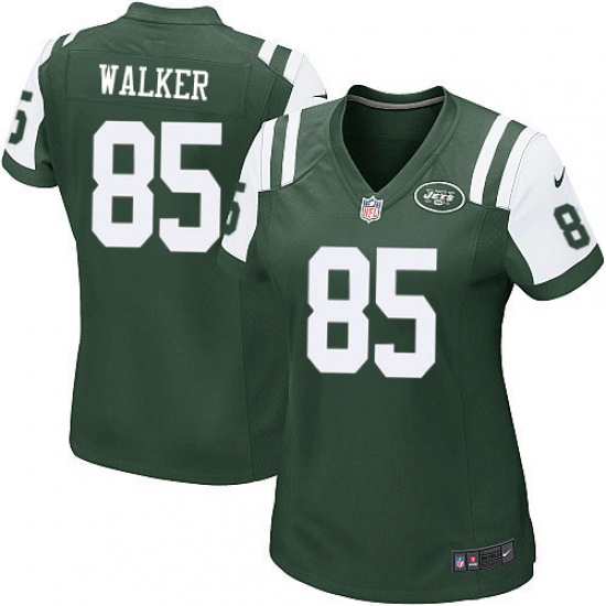 Women's Nike New York Jets 85 Wesley Walker Game Green Team Color NFL Jersey