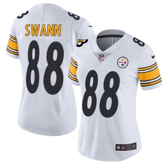 Women's Nike Pittsburgh Steelers 88 Lynn Swann White Vapor Untouchable Limited Player NFL Jersey