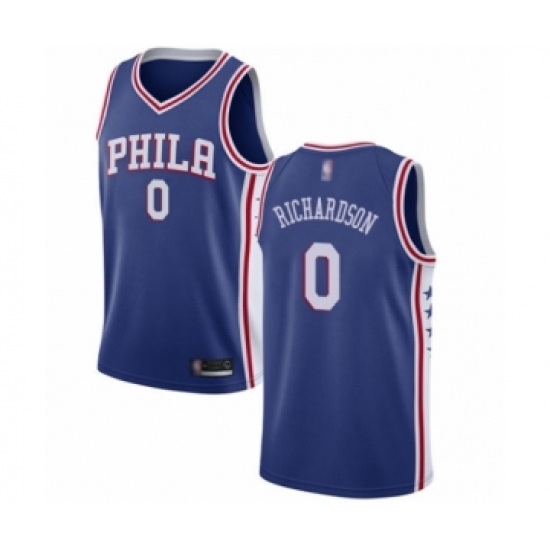 Youth Philadelphia 76ers 0 Josh Richardson Swingman Blue Basketball Jersey - Icon Edition