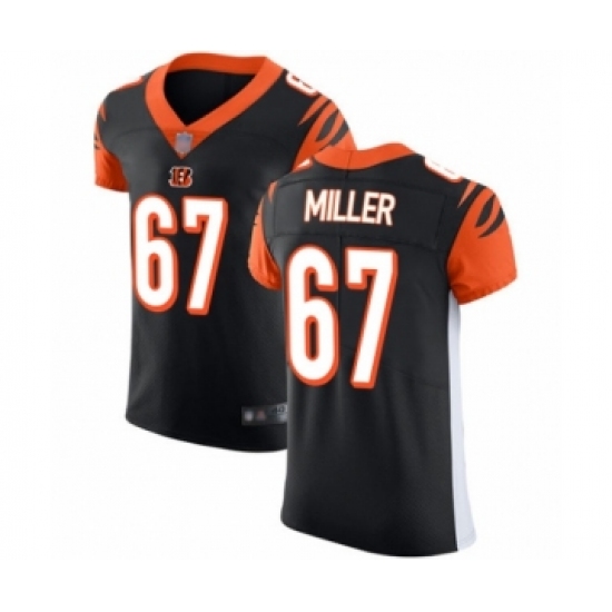 Men's Cincinnati Bengals 67 John Miller Black Team Color Vapor Untouchable Elite Player Football Jersey