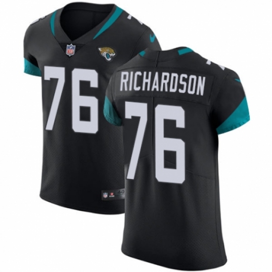Men's Nike Jacksonville Jaguars 76 Will Richardson Teal Green Team Color Vapor Untouchable Elite Player NFL Jersey