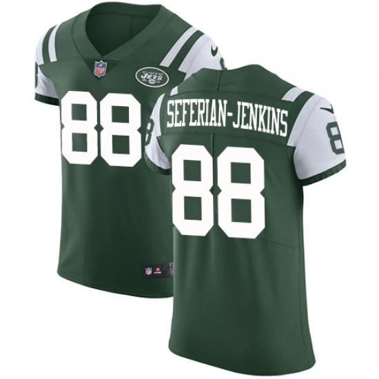 Men's Nike New York Jets 88 Austin Seferian-Jenkins Elite Green Team Color NFL Jersey