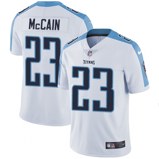 Youth Nike Tennessee Titans 23 Brice McCain White Vapor Untouchable Limited Player NFL Jersey
