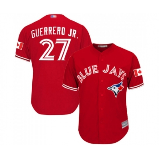 Youth Toronto Blue Jays 27 Vladimir Guerrero Jr. Replica Scarlet Alternate Baseball Jersey