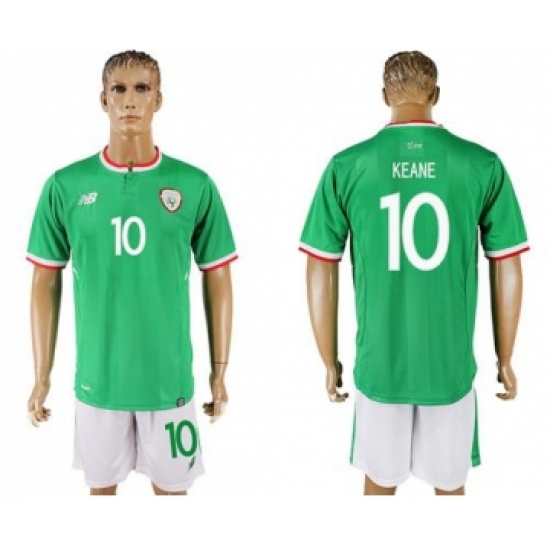 Ireland 10 Keane Green Soccer Country Jersey