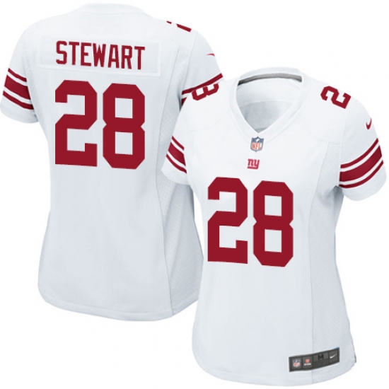 Women's Nike New York Giants 28 Jonathan Stewart Game White NFL Jersey