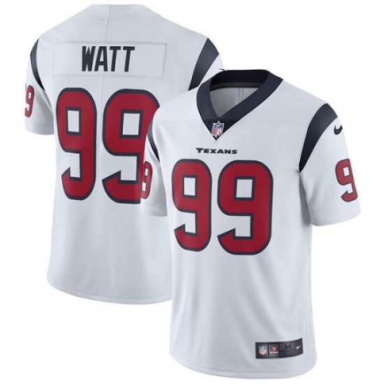 Men's Nike Houston Texans 99 J.J. Watt Limited White Vapor Untouchable NFL Jersey