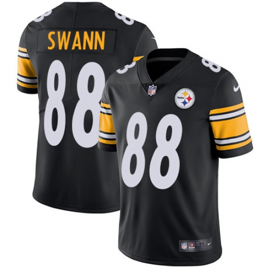 Youth Nike Pittsburgh Steelers 88 Lynn Swann Black Team Color Vapor Untouchable Limited Player NFL Jersey
