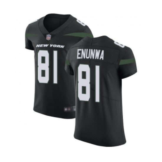 Men's New York Jets 81 Quincy Enunwa Black Alternate Vapor Untouchable Elite Player Football Jersey