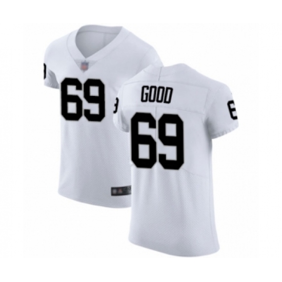 Men's Oakland Raiders 69 Denzelle Good White Vapor Untouchable Elite Player Football Jersey