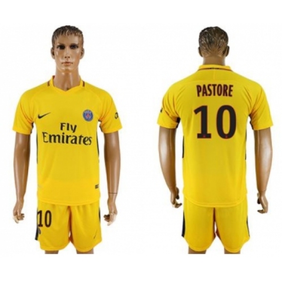 Paris Saint-Germain 10 Pastore Away Soccer Club Jersey