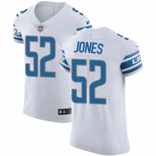 Men's Nike Detroit Lions 52 Christian Jones White Vapor Untouchable Elite Player NFL Jersey
