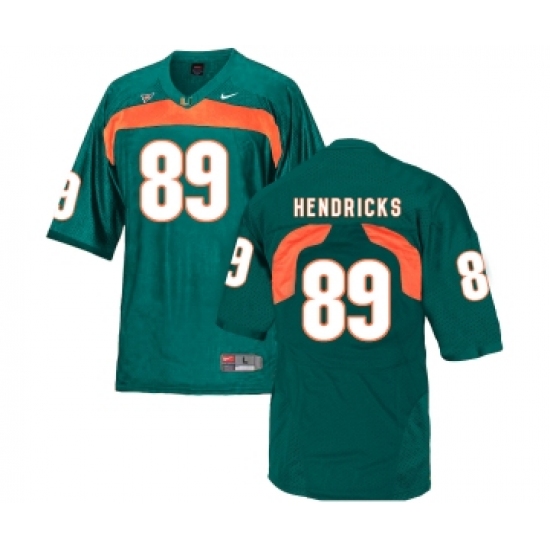 Miami Hurricanes 89 Hendricks Green College Football Jersey