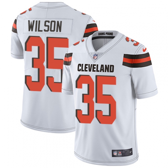 Youth Nike Cleveland Browns 35 Howard Wilson White Vapor Untouchable Limited Player NFL Jersey