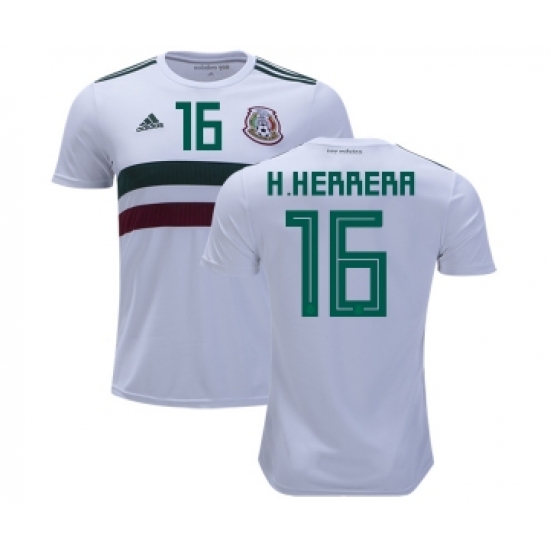 Mexico 16 H.Herrera Away Kid Soccer Country Jersey
