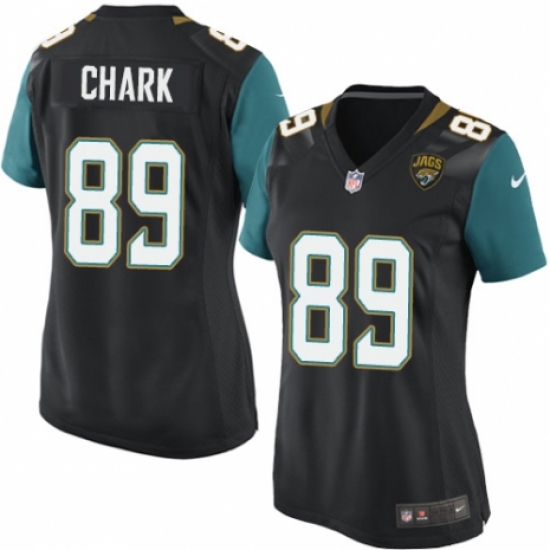 Women's Nike Jacksonville Jaguars 89 DJ Chark Game Black Alternate NFL Jersey