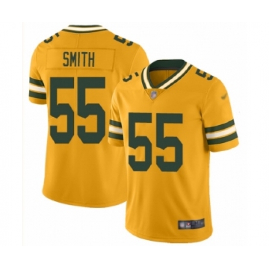 Youth Green Bay Packers 55 Za'Darius Smith Limited Gold Inverted Legend Football Jersey