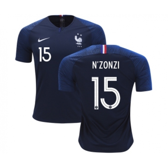 France 15 N'Zonzi Home Soccer Country Jersey