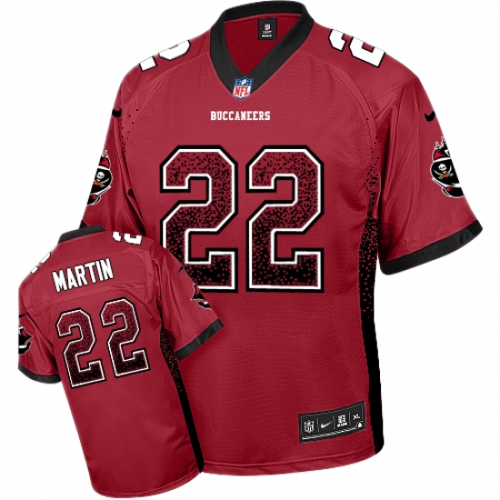 Youth Nike Tampa Bay Buccaneers 22 Doug Martin Elite Red Drift Fashion NFL Jersey