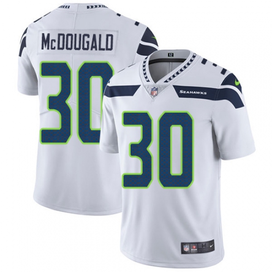 Youth Nike Seattle Seahawks 30 Bradley McDougald White Vapor Untouchable Limited Player NFL Jersey