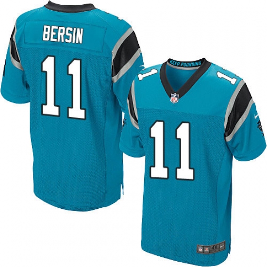 Men's Nike Carolina Panthers 11 Brenton Bersin Elite Blue Alternate NFL Jersey