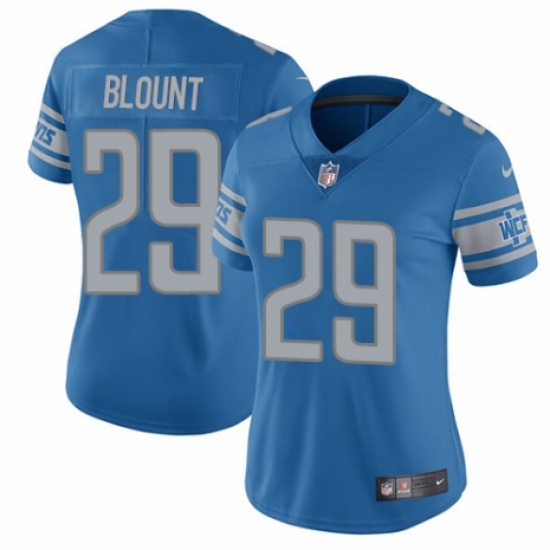 Women's Nike Detroit Lions 29 LeGarrette Blount Blue Team Color Vapor Untouchable Elite Player NFL Jersey