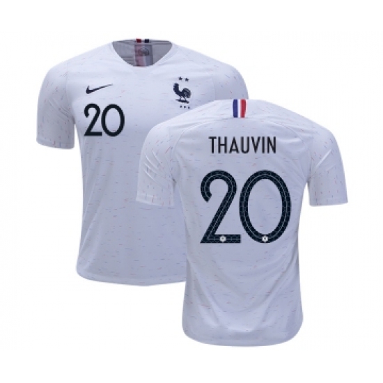 France 20 Thauvin Away Soccer Country Jersey