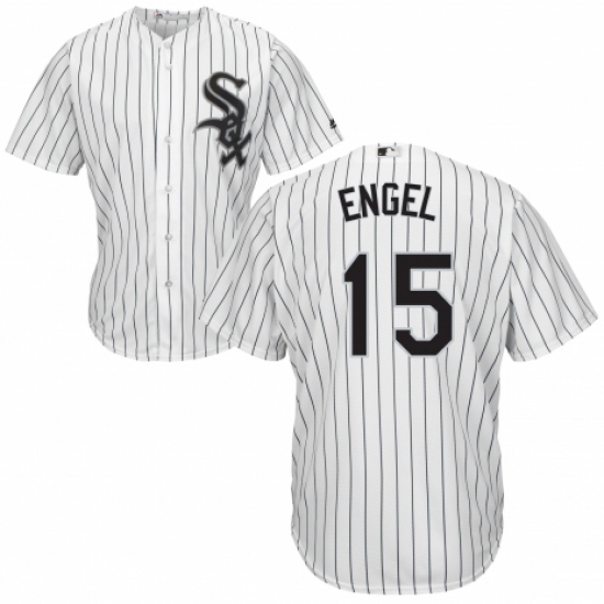 Youth Majestic Chicago White Sox 15 Adam Engel Replica White Home Cool Base MLB Jersey