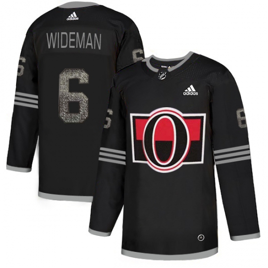 Men's Adidas Ottawa Senators 6 Chris Wideman Black_1 Authentic Classic Stitched NHL Jersey