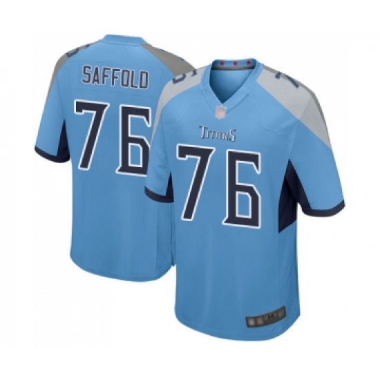 Men's Tennessee Titans 76 Rodger Saffold Game Light Blue Alternate Football Jersey