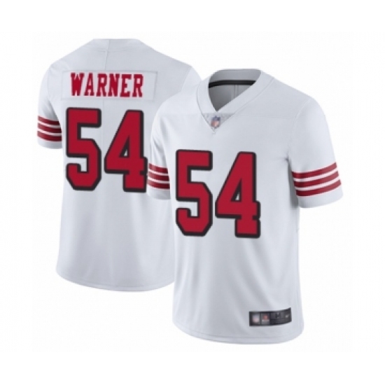 Youth San Francisco 49ers 54 Fred Warner Limited White Rush Vapor Untouchable Football Jersey