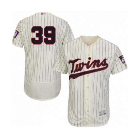 Men's Minnesota Twins 39 Trevor Hildenberger Authentic Cream Alternate Flex Base Authentic Collection Baseball Player Jersey