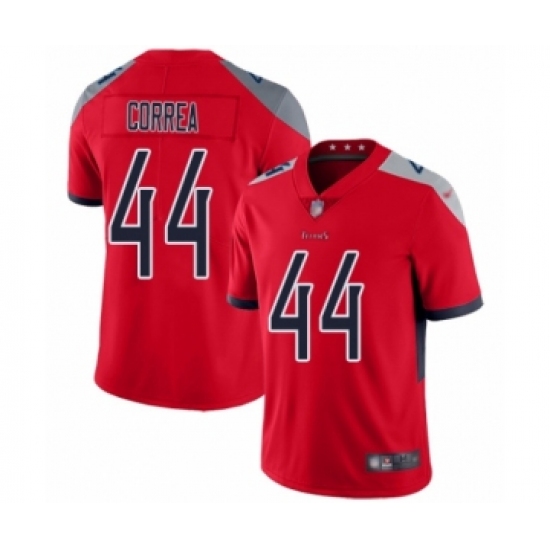 Men's Tennessee Titans 44 Kamalei Correa Limited Red Inverted Legend Football Jersey