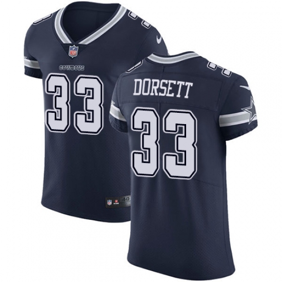 Men's Nike Dallas Cowboys 33 Tony Dorsett Navy Blue Team Color Vapor Untouchable Elite Player NFL Jersey