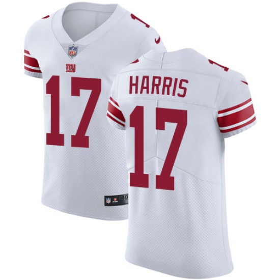 Men's Nike New York Giants 17 Dwayne Harris White Vapor Untouchable Elite Player NFL Jersey