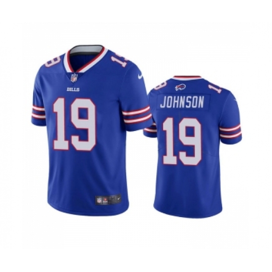 Men's Buffalo Bills 19 KeeSean Johnson Blue Vapor Untouchable Limited Stitched Jersey