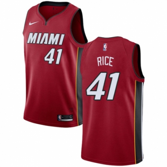 Men's Nike Miami Heat 41 Glen Rice Swingman Red NBA Jersey Statement Edition