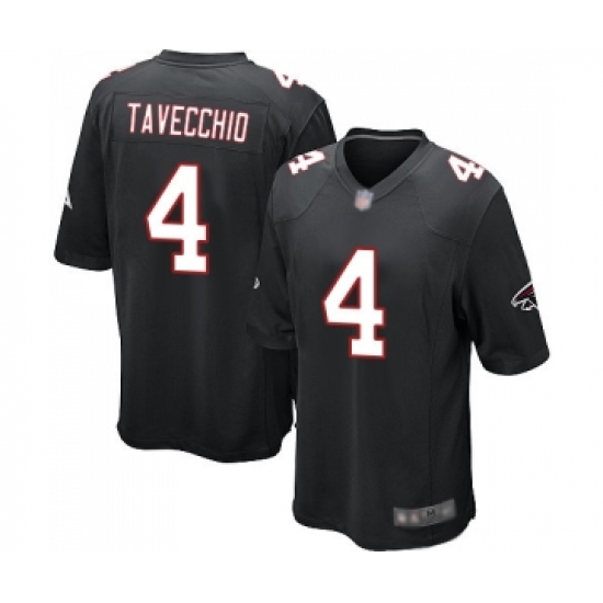 Men's Atlanta Falcons 4 Giorgio Tavecchio Game Black Alternate Football Jersey