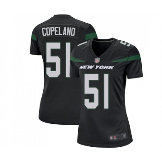 Women's New York Jets 51 Brandon Copeland Game Black Alternate Football Jersey